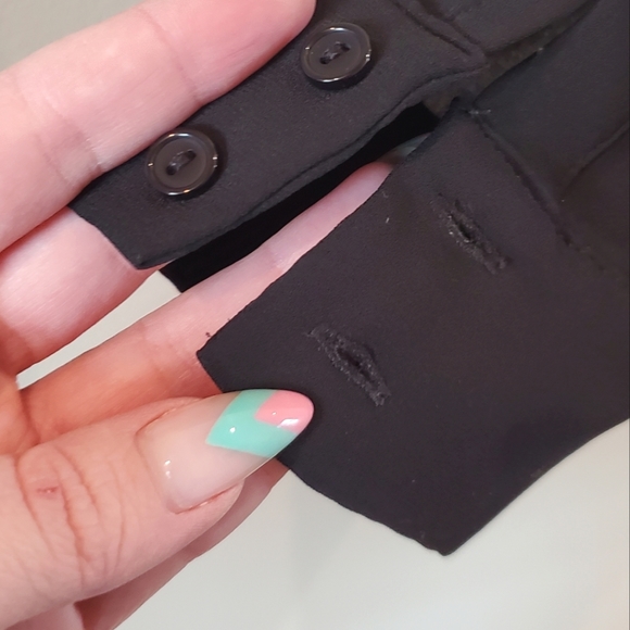 Twik (Simons) Sheer Black Button Up Shirt (Medium) - Picture 3 of 5